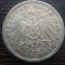 (A720) MONEDA DIN ARGINT GERMANIA, PRUSIA - 3 MARK 1910, LIT. A, WILHELM II