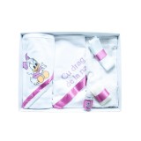 Trusou Botez, 6 Piese cu Text Imprimat "Cu drag de la nasi", Roz Fucsia, Daisy Duck - TB146