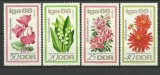 DDR 1966 - flori, serie neuzata