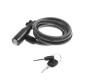 Antifurt Bicicleta Negru, Cablu Otel 8x1500mm, Protectie Sporita