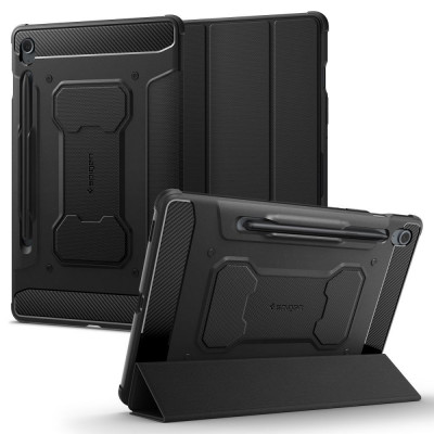 Husa pentru Samsung Galaxy Tab S9 FE - Spigen Rugged Armor Pro - Black foto