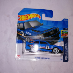 bnk jc Hot Wheels '84 Audi Sport quattro (2nd Color) - 2022 Rally Champs 1/5
