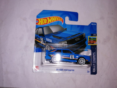 bnk jc Hot Wheels &amp;#039;84 Audi Sport quattro (2nd Color) - 2022 Rally Champs 1/5 foto