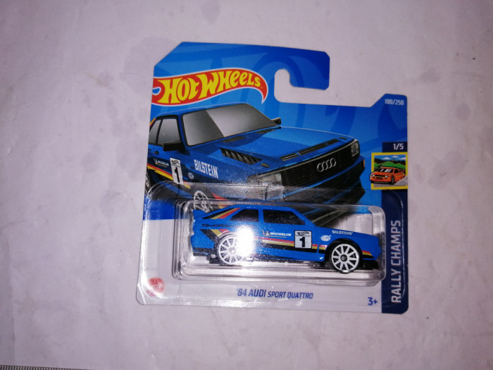 bnk jc Hot Wheels &#039;84 Audi Sport quattro (2nd Color) - 2022 Rally Champs 1/5