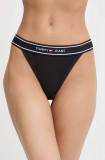 Tommy Jeans tanga culoarea negru, UW0UW05122