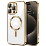 Husa pentru iphone 16 pro max, atasare magnetica, magsafe, gold