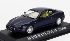 Macheta metalica Maserati Coupe 2002 1:43 cu vitrina Albastru