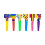 Set 6 trompete de hartie pentru petrecere 25 cm