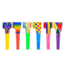 Set 6 trompete de hartie pentru petrecere 25 cm