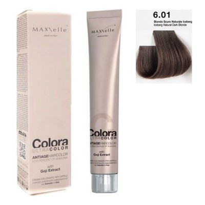Blond Inchis Natural Cenusiu 6.01 Vopsea Colora MaXXelle cu extract de Goji 100 ML foto