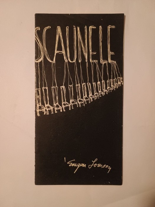 Caiet program Scaunele, de Eugen Ionescu (Teatrul Nottara, stagiunea 1965-1966, regie George Rafael; din distribuție: Ileana Predescu)