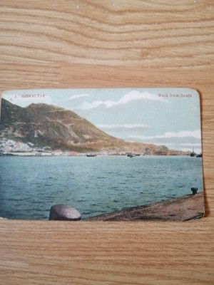 postcard Gibraltar - rock from south foto