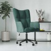 VidaXL Scaun de relaxare, verde &icirc;nchis, catifea