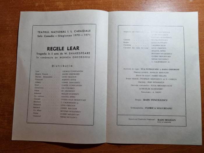 teatrul national i.l.caragiale 1970-1971-regele lear-g.constantin,gh,cozorici