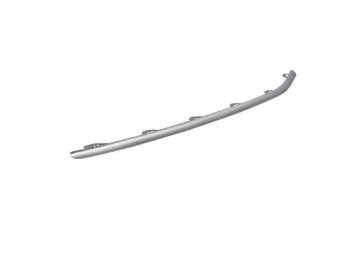 Ornament grila bara protectie VOLKSWAGEN PASSAT (B7), 11.2010-02,2015, fata, partea dreapta, cromat