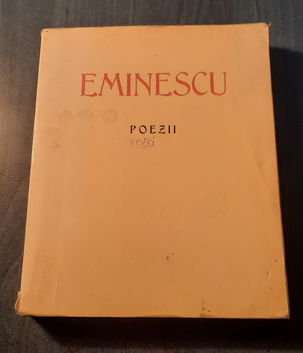 Mihai Eminescu Poezii editie omagiala a Municipiului Bucuresti 1995