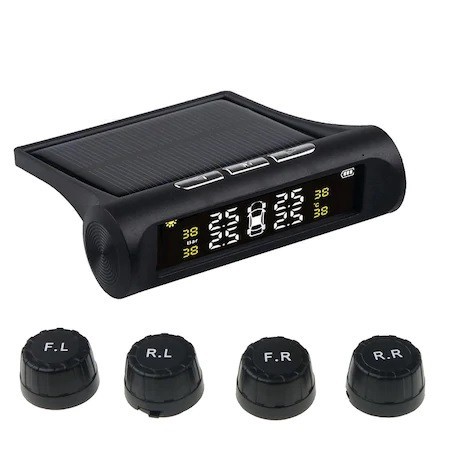 Set 4 senzori presiune roti incarcare solara model TPMS RX10 | Okazii.ro