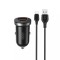 Incarcator auto 12V XO, 30W, USB-A, USB-C, QC 3.0, PD3, CC56 + cablu Type-C, negru