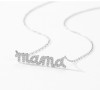 Lantisor Mama Argint 925, Zirconiu, Cadou Mame, Argintboutique, Elegant, Pandantiv 3cm, Lant 45cm + 5cm Extensie, Ambalaj Cadou