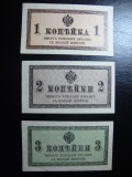 RUSIA SET 1, 2 ,3 KOPEICI 1915 AUNC /UNC