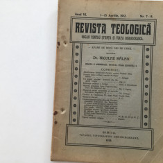 REVISTA TEOLOGICA -SIBIU 1912-nr.9 TEXTE DE PR. AUREL POPOVICI, NICOLAE BALAN...