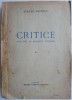 Critice. Realitati si exigente literare, vol I &ndash; Stefan Popescu. Studii literare