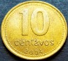 Moneda 10 CENTAVOS - ARGENTINA, anul 2004 *cod 2697 B, America Centrala si de Sud