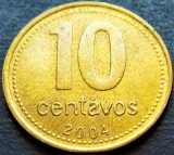 Cumpara ieftin Moneda 10 CENTAVOS - ARGENTINA, anul 2004 *cod 2697 B, America Centrala si de Sud