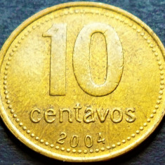 Moneda 10 CENTAVOS - ARGENTINA, anul 2004 *cod 2697 B