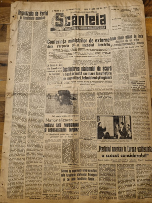 scanteia 26 iunie 1948-nationalizarea intreprinderilor,fotbal ITA arad-pitesti foto