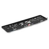 Suport Număr &Icirc;nmatriculare Auto 3D Audi S-Line Fata + Spate - Set 2 Bucati, 53x13cm