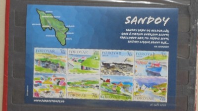 FOROYAR - 2006,PICTURA, PEISAJE &amp;quot;SANDOY &amp;quot; - KLEINBOGEN, MI 16 EURO - NECIRCULAT foto