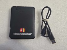 Hard disk extern Western Digital 1TB, USB3.0, negru 2.5 inci, WDBUZG0010BBK-EB