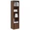 Gossi biblioteca, stejar maro, 31x24x127 cm, lemn prelucrat