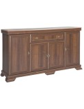 Comoda Living/Dormitor Nuc, 4 Usi, 1 Sertar, Pal Melaminat + MDF, 168x46x97cm. Stil Rustic, Depozitare