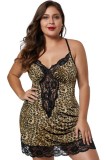W573P-99 Lenjerie sexy tip desu cu model animal print, XXL