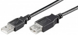 Cablu extensie USB 2.0 A tata - USB 2.0 A mama, 1.8m, negru, Goobay