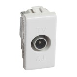 Priza TV capat Matix SAM5202DE, modulara - 1 m, alba