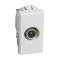 Priza TV capat Matix SAM5202DE, modulara - 1 m, alba