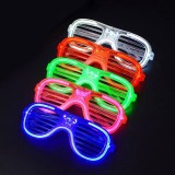 Ochelari Shutter LED, model aviator, 3 moduri iluminare, diverse culori - Verde, ProCart
