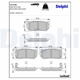 Set placute frana disc Kia Carens I, Carens II, Cerato, Clarus, Shuma I, Shuma II Motor 1.5 i 16V, 1.5 i 16V, 1.5 i 16V, 1.6, 1.8, 1.8, 1.8 i, 1.8 i