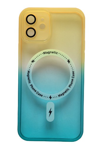 Huse silicon cu incarcare wireless pentru Iphone 12 Portocaliu