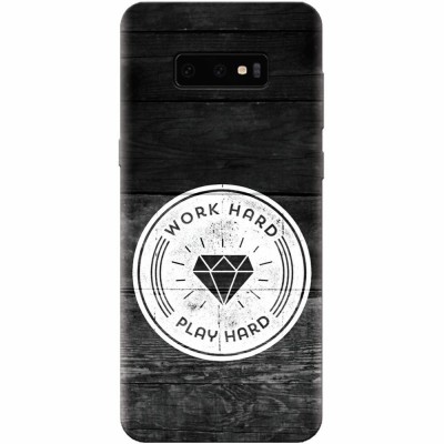 Husa silicon personalizata pentru Samsung Galaxy S10 Lite, Work Hard Play Hard foto