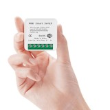 Intrerupator/Releu Techstar&reg; Mini Smart, Protocol Wireless, Tuya, SmartHome, Automatizare
