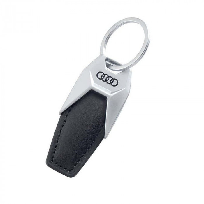 Breloc piele metal Audi