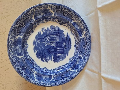2 Farfurii ceramica, de colectie, Anglia (GEORGE JONES &amp;amp; SONS) foto