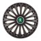 Set 4 capace roti pentru Skoda Nou Verde, model Dino Black, R15