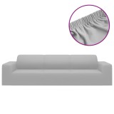 Cumpara ieftin Husa elastica pentru canapea cu 4 locuri poliester jersey gri