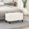 VidaXL Bancă, crem, 70x35x41 cm, piele ecologică