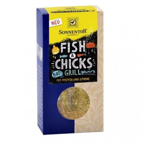 Condiment Amestec la BBQ - Fish &amp; Chicks Bio 55gr Sonnentor